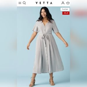 Vetta Button Up Midi Dress
